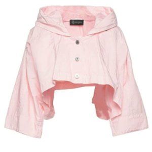 Mr and Mrs Italy Hoodie Cropped Jacket Pink M